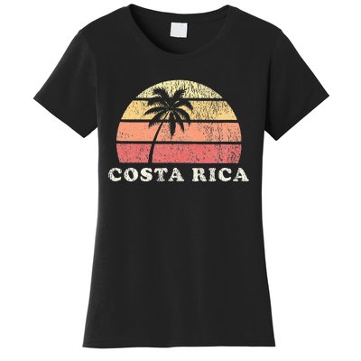 Costa Rica Vintage 70s Retro Throwback Design Women's T-Shirt