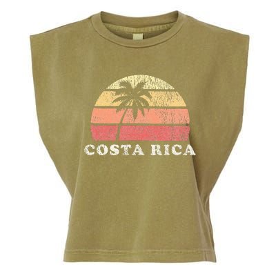 Costa Rica Vintage 70s Retro Throwback Design Garment-Dyed Women's Muscle Tee