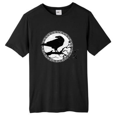 Celtic Raven Viking Wisdom Tattoo Art Tall Fusion ChromaSoft Performance T-Shirt