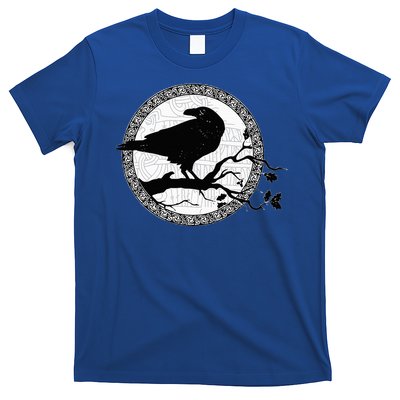 Celtic Raven Viking Wisdom Tattoo Art T-Shirt