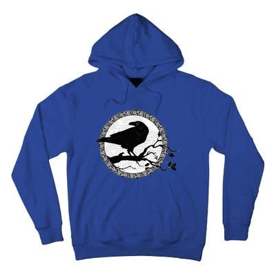 Celtic Raven Viking Wisdom Tattoo Art Tall Hoodie