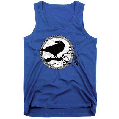 Celtic Raven Viking Wisdom Tattoo Art Tank Top