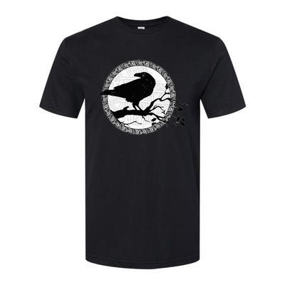 Celtic Raven Viking Wisdom Tattoo Art Softstyle CVC T-Shirt