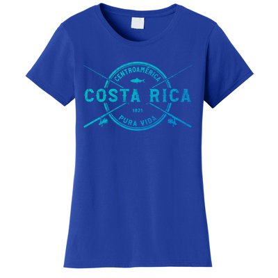 Costa Rica Vintage Crossed Fishing Rods Great Gift Women's T-Shirt