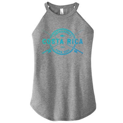 Costa Rica Vintage Crossed Fishing Rods Great Gift Women's Perfect Tri Rocker Tank