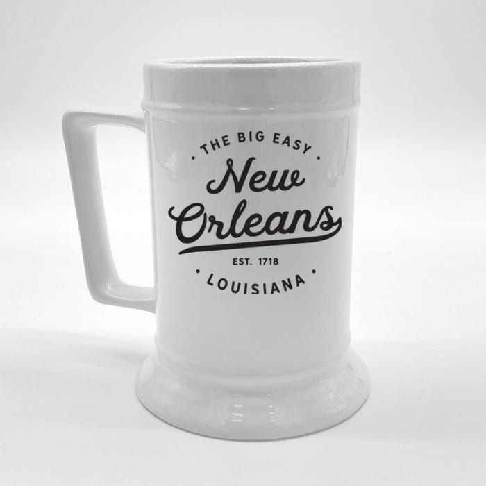 Classic Retro Vintage New Orleans Louisiana Casual Big Easy Beer Stein