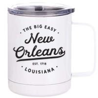 Classic Retro Vintage New Orleans Louisiana Casual Big Easy 12 oz Stainless Steel Tumbler Cup