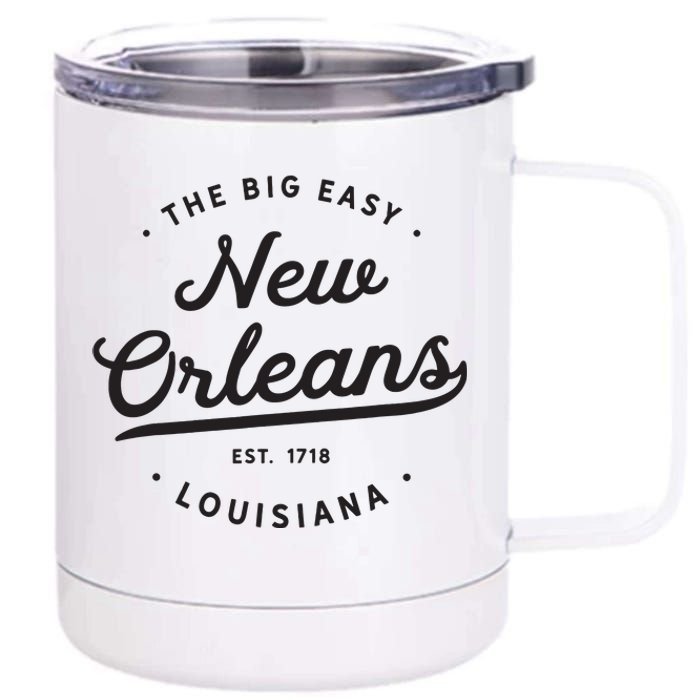 Classic Retro Vintage New Orleans Louisiana Casual Big Easy 12 oz Stainless Steel Tumbler Cup