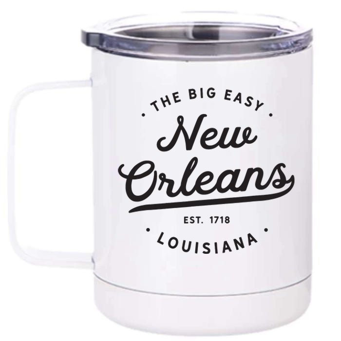 Classic Retro Vintage New Orleans Louisiana Casual Big Easy 12 oz Stainless Steel Tumbler Cup