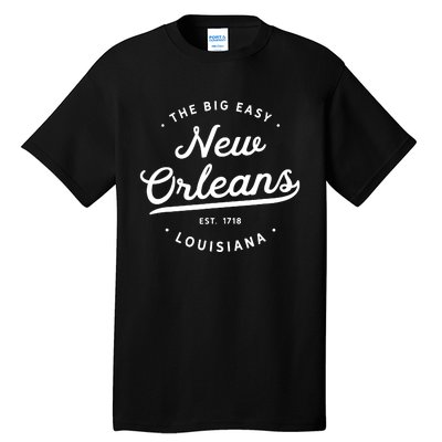 Classic Retro Vintage New Orleans Louisiana Big Easy Nola Tall T-Shirt