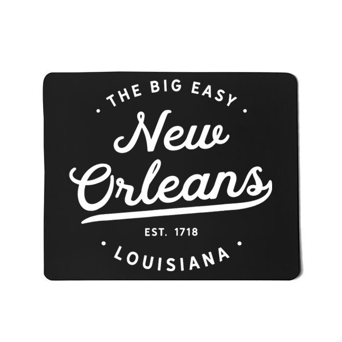 Classic Retro Vintage New Orleans Louisiana Big Easy Nola Mousepad