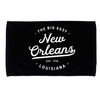 Classic Retro Vintage New Orleans Louisiana Big Easy Nola Microfiber Hand Towel