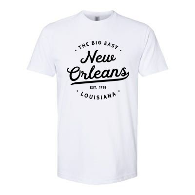 Classic Retro Vintage New Orleans Louisiana Big Easy Nola Softstyle® CVC T-Shirt