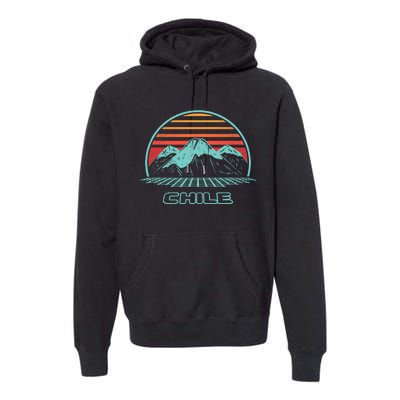 Chile Retro Vintage 80s Style Premium Hoodie