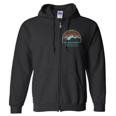 Chile Retro Vintage 80s Style Full Zip Hoodie