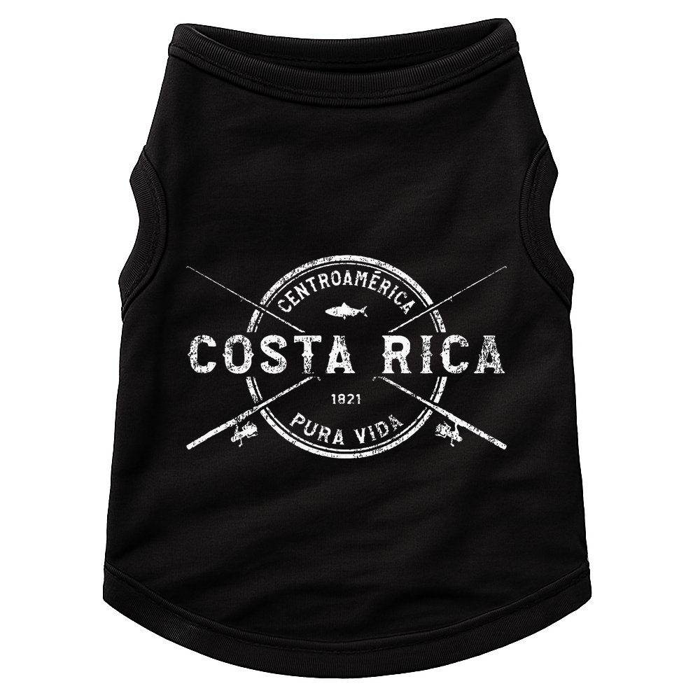 Costa Rica Vintage Crossed Fishing Rods Doggie Tank