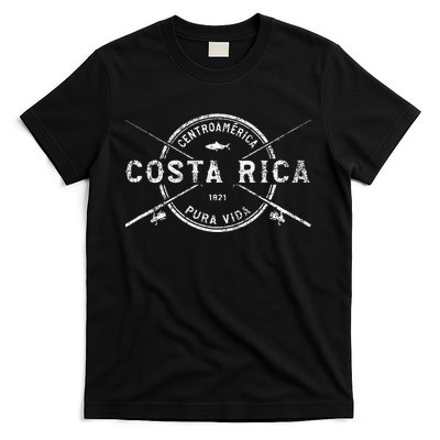 Costa Rica Vintage Crossed Fishing Rods T-Shirt