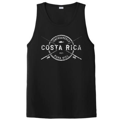 Costa Rica Vintage Crossed Fishing Rods PosiCharge Competitor Tank