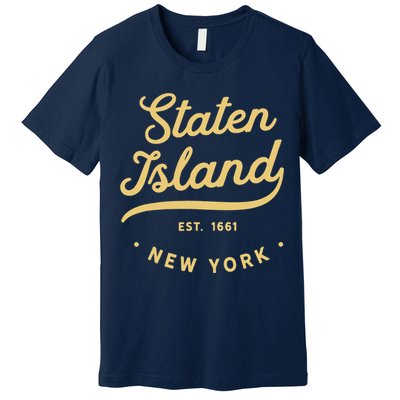 Classic Retro Vintage Staten Island, USA Premium T-Shirt