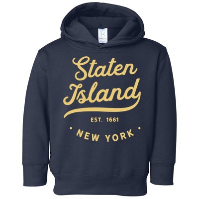 Classic Retro Vintage Staten Island, USA Toddler Hoodie