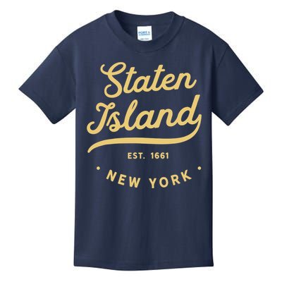 Classic Retro Vintage Staten Island, USA Kids T-Shirt