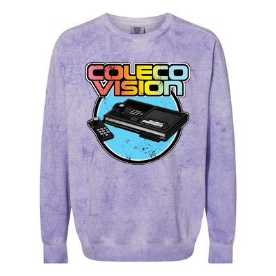 Colecovision Retro Vintage Video Game Gamer Colorblast Crewneck Sweatshirt