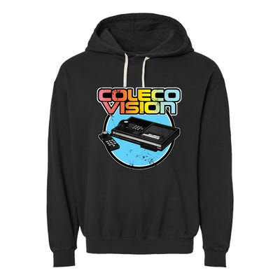 Colecovision Retro Vintage Video Game Gamer Garment-Dyed Fleece Hoodie