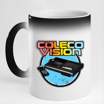 Colecovision Retro Vintage Video Game Gamer 11oz Black Color Changing Mug