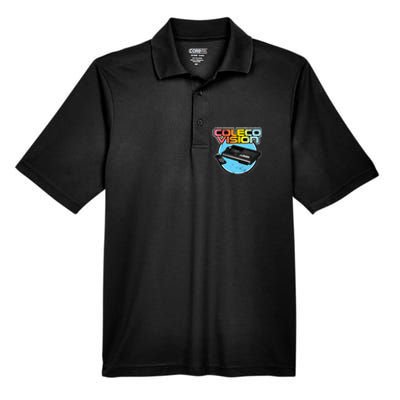 Colecovision Retro Vintage Video Game Gamer Men's Origin Performance Piqué Polo