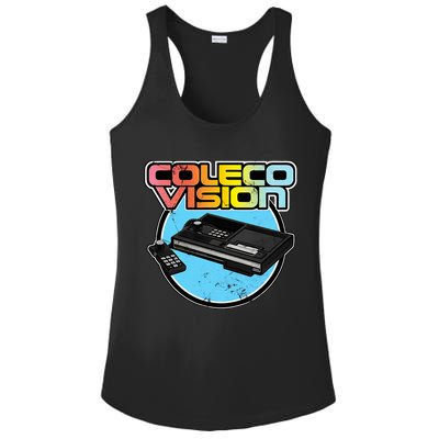 Colecovision Retro Vintage Video Game Gamer Ladies PosiCharge Competitor Racerback Tank