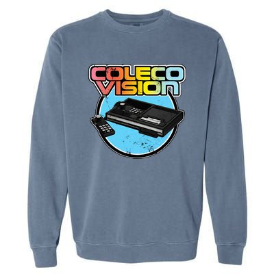 Colecovision Retro Vintage Video Game Gamer Garment-Dyed Sweatshirt