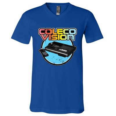 Colecovision Retro Vintage Video Game Gamer V-Neck T-Shirt