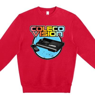 Colecovision Retro Vintage Video Game Gamer Premium Crewneck Sweatshirt