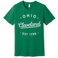 Classic Retro Vintage Cleveland Ohio 1796 Usa Premium T-Shirt