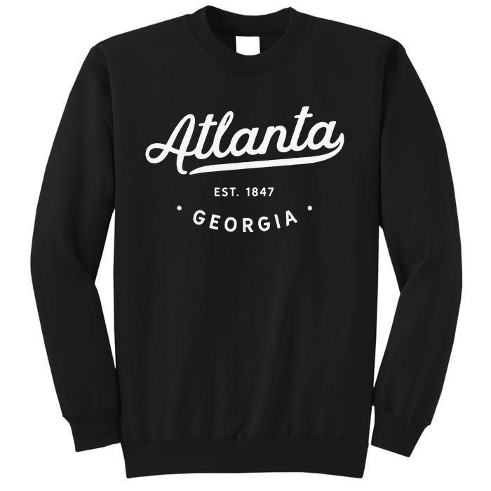 Classic Retro Vintage Atlanta Georgia Usa Atl 1847 Sweatshirt