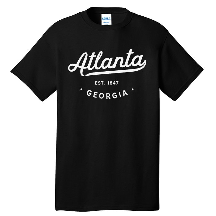 Classic Retro Vintage Atlanta Georgia Usa Atl 1847 Tall T-Shirt