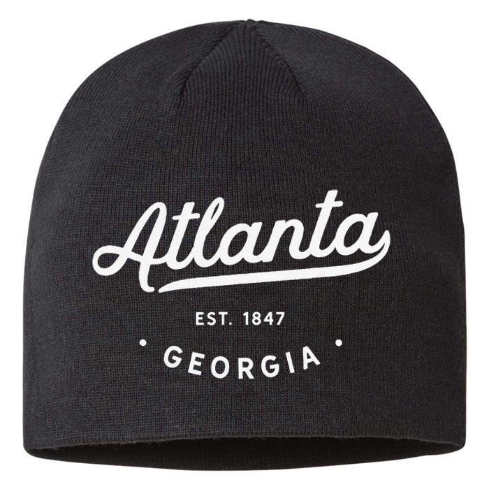 Classic Retro Vintage Atlanta Georgia Usa Atl 1847 Sustainable Beanie