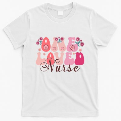 Cute Retro Valentine One Loved Nurse T-Shirt