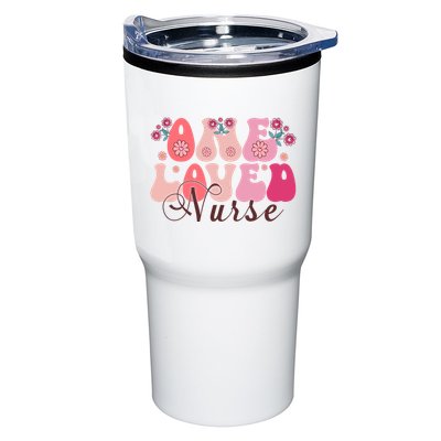 Cute Retro Valentine One Loved Nurse Tumbler
