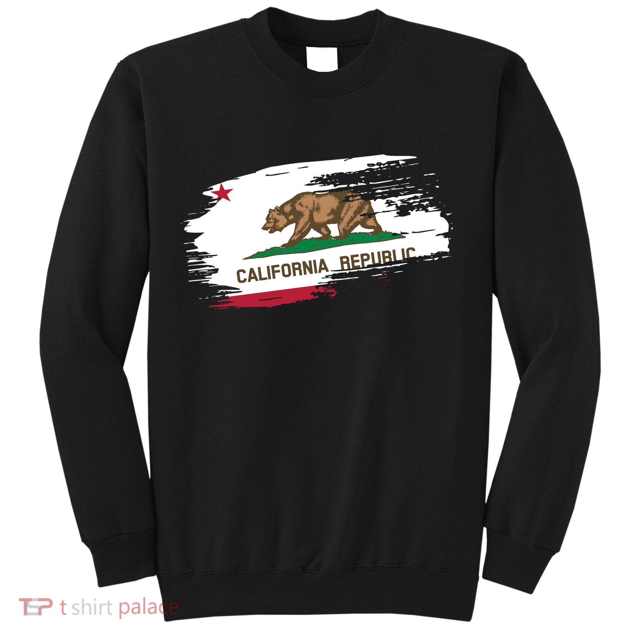 California Republic Vintage Torn Flag Sweatshirt
