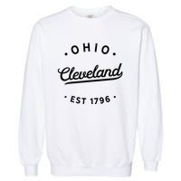 Classic Retro Vintage Cleveland Ohio 1796 USA Novelty Pride Garment-Dyed Sweatshirt