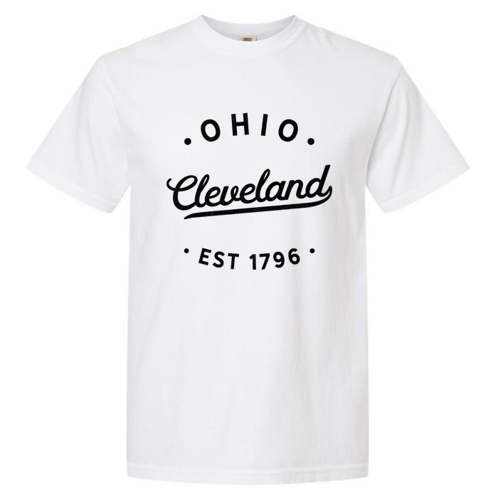 Classic Retro Vintage Cleveland Ohio 1796 USA Novelty Pride Garment-Dyed Heavyweight T-Shirt