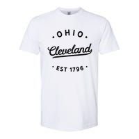 Classic Retro Vintage Cleveland Ohio 1796 USA Novelty Pride Softstyle CVC T-Shirt