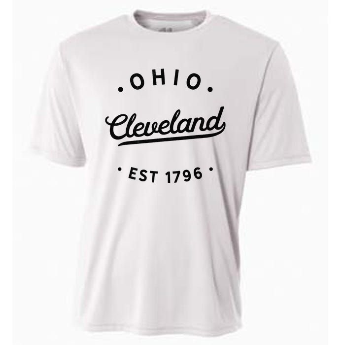 Classic Retro Vintage Cleveland Ohio 1796 USA Novelty Pride Cooling Performance Crew T-Shirt