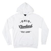 Classic Retro Vintage Cleveland Ohio 1796 USA Novelty Pride Hoodie