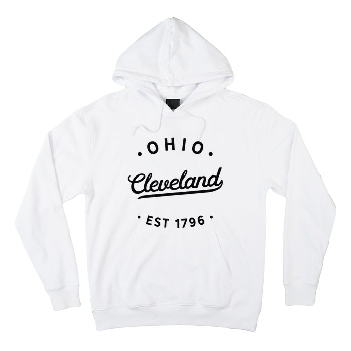 Classic Retro Vintage Cleveland Ohio 1796 USA Novelty Pride Hoodie