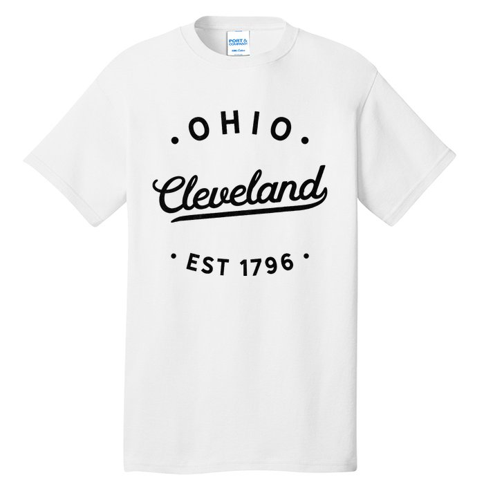 Classic Retro Vintage Cleveland Ohio 1796 USA Novelty Pride Tall T-Shirt