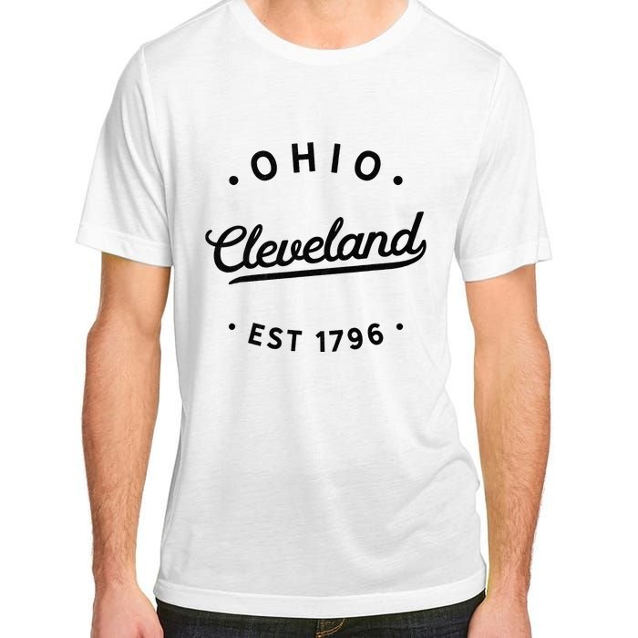 Classic Retro Vintage Cleveland Ohio 1796 USA Novelty Pride Adult ChromaSoft Performance T-Shirt