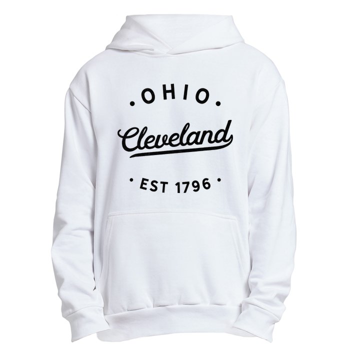 Classic Retro Vintage Cleveland Ohio 1796 USA Novelty Pride Urban Pullover Hoodie