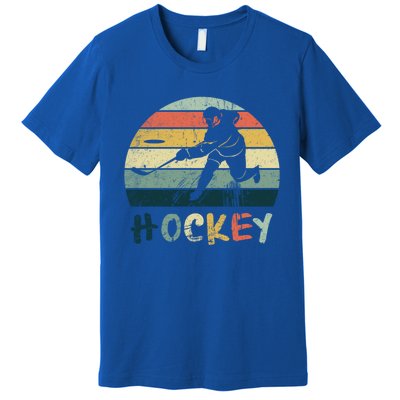 Classic Retro Vintage Style Ice Hockey Gift Street Hockey Gift Premium T-Shirt